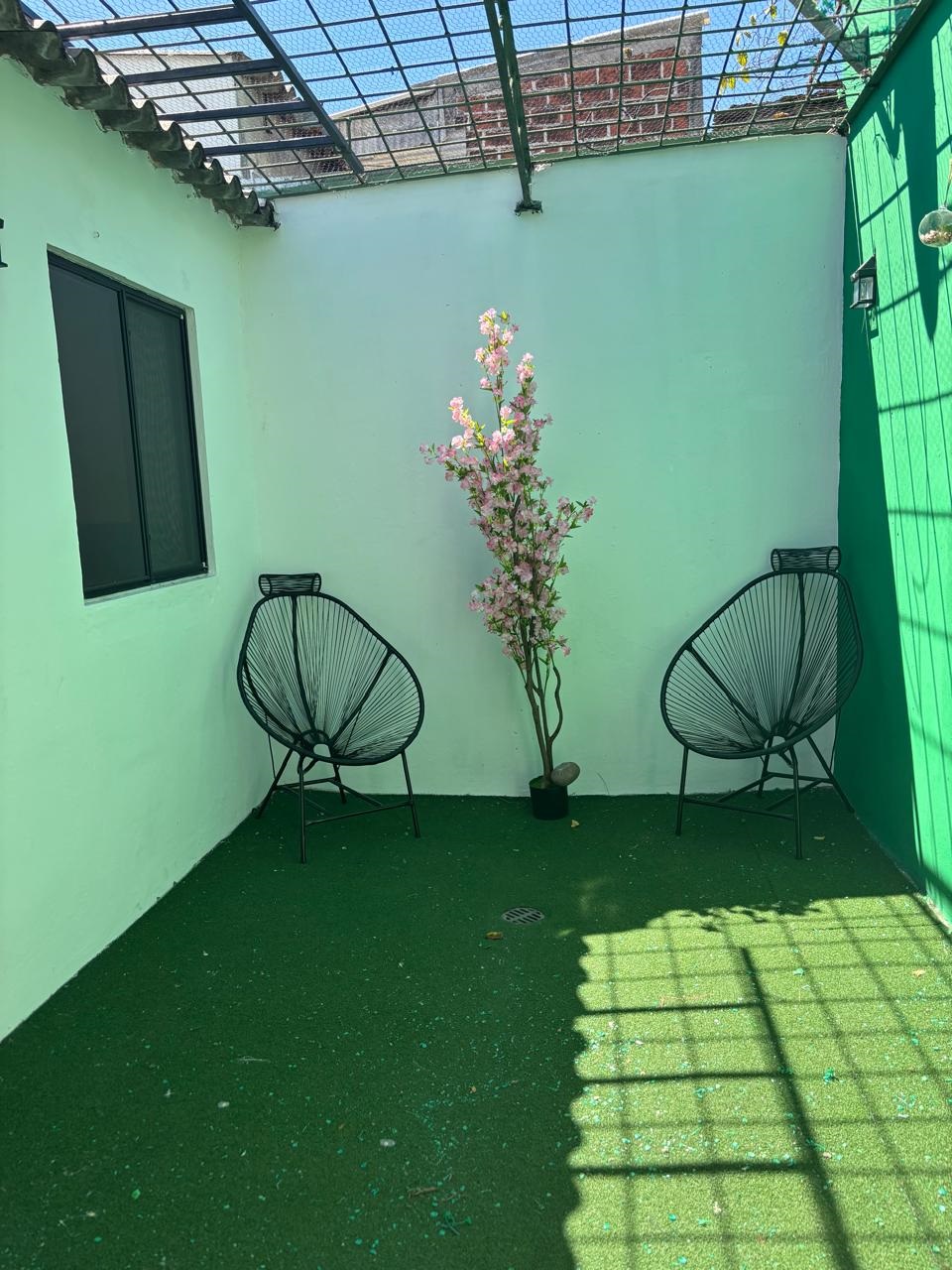 Patio interno con estilo
